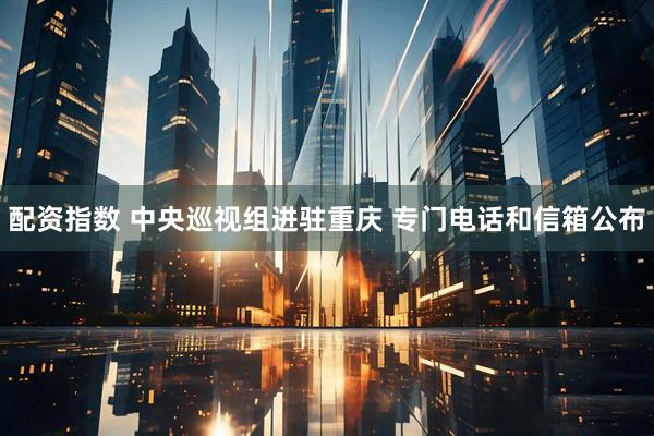 配资指数 中央巡视组进驻重庆 专门电话和信箱公布